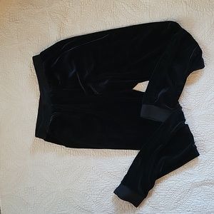 Children's Place Girls Black Velvet Joggers XXL 16